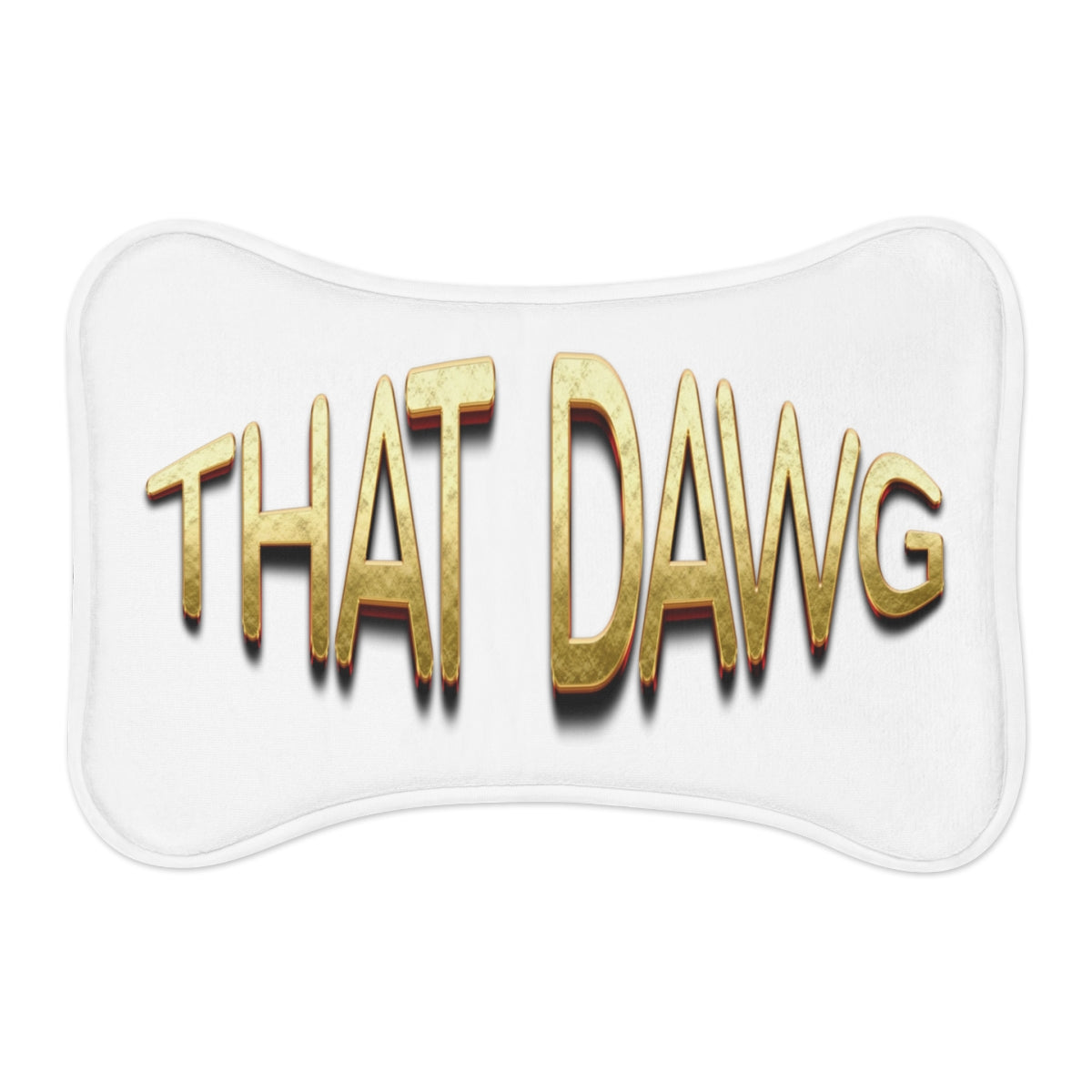 THAT DAWG Golden Lettered Decorative Pillow