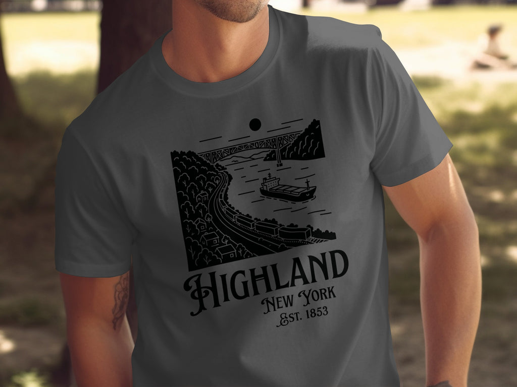 Highland New York EST 1853 Scenic Graphic Shirt