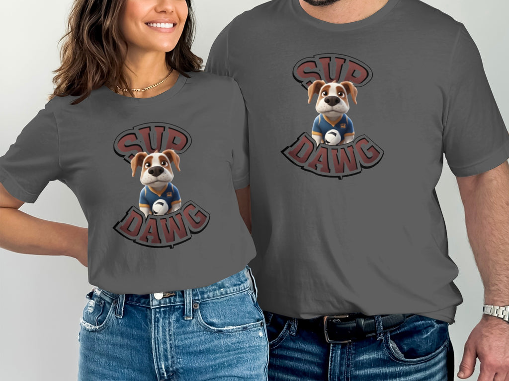 Trendy Bulldog Graphic Short Sleeve Casual Wear Product