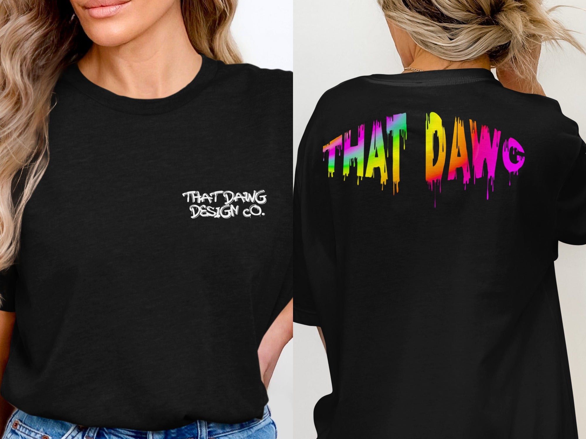 That Dawg Design Co Black Graphic T-shirt product type