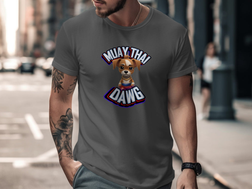 Muay Thai Dawg Graphic Tee for Casual Wear