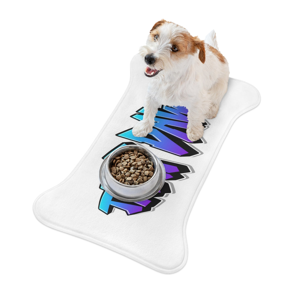 Stylish Bone Shaped Dog Food Mat with Unique Design