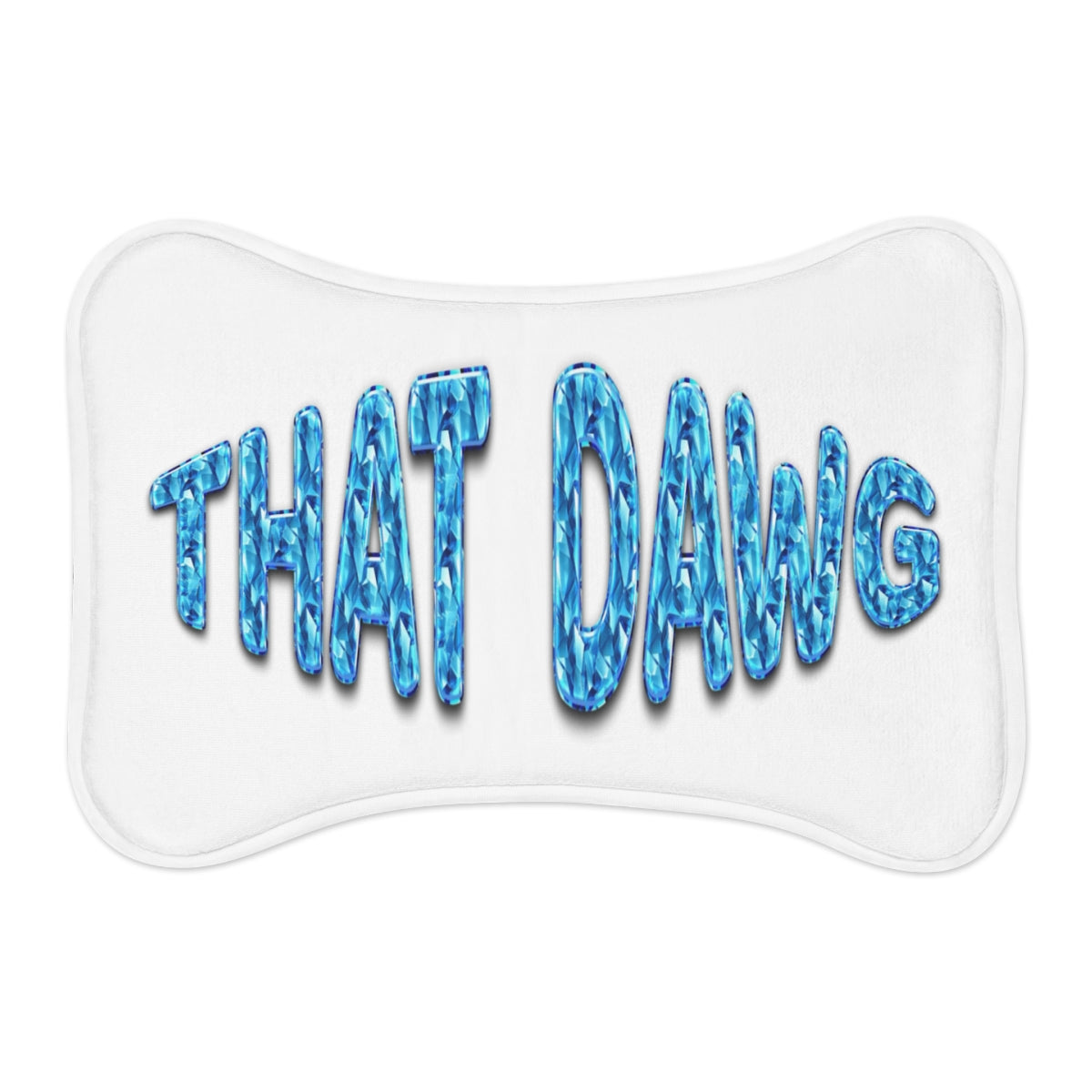 THAT DAWG Blue Text Design Decorative Cushion