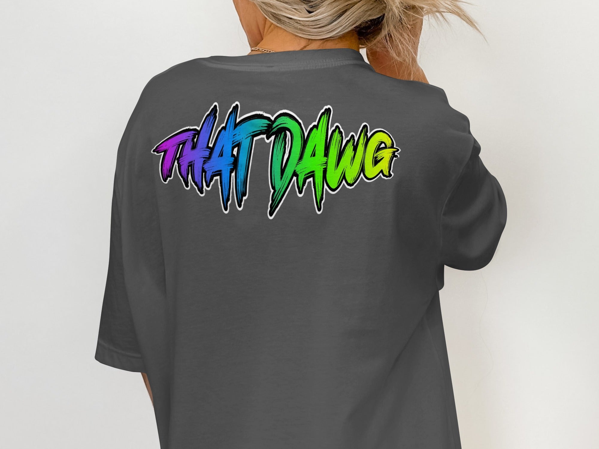 Bold Vibrant THAT DAWG Graphic Tee unique fashion product