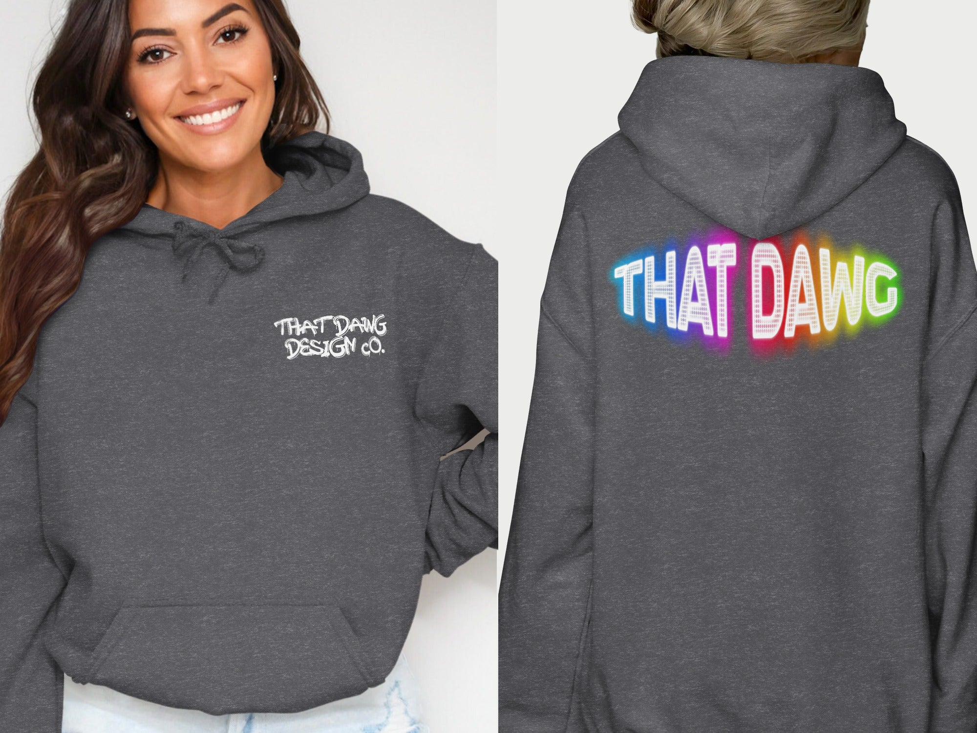 THAT DAWG DESIGN CO Hoodie with Vibrant Back Design product