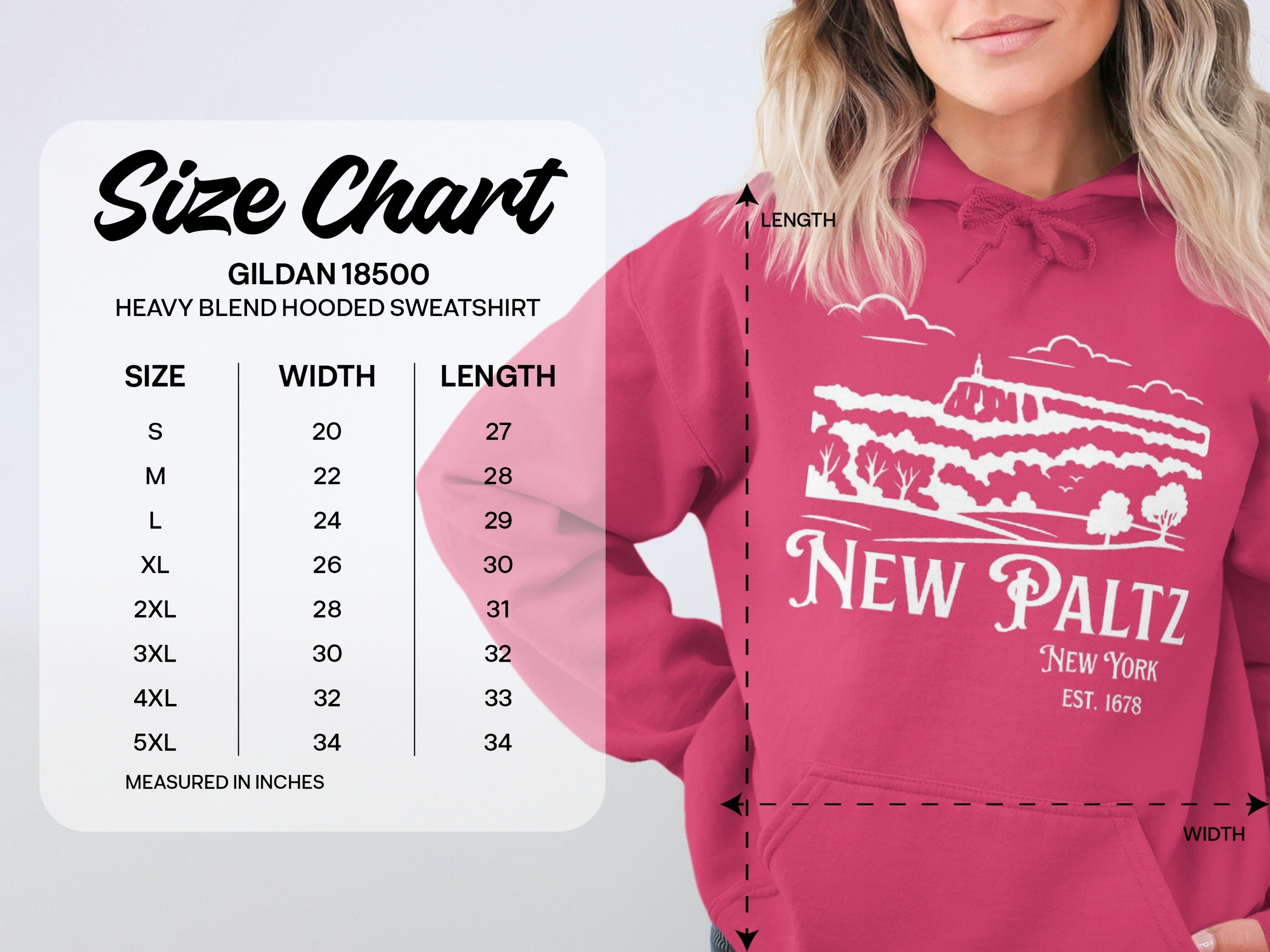 New Paltz Heavy Blend Hooded Sweatshirt for Winter Wear