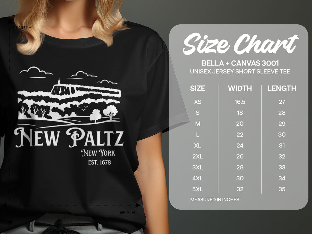 New Paltz New York Est 1678 Unisex Jersey Short Sleeve Tee