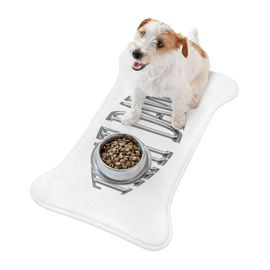 Stylish Dog Food Mat with Non-Slip Surface Design