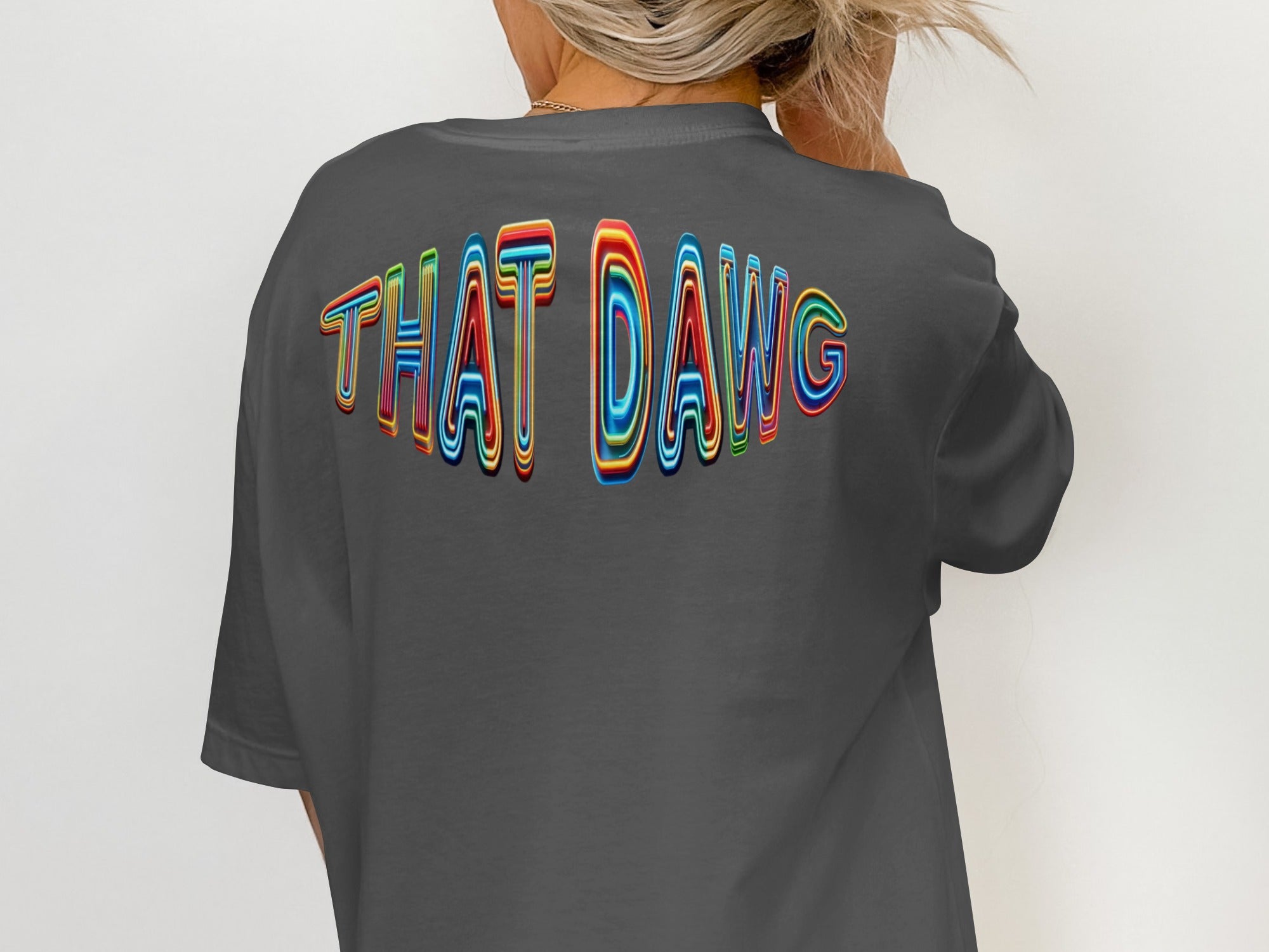 Vibrant THAT DAWG Graphic Tee Unique Shirt product type
