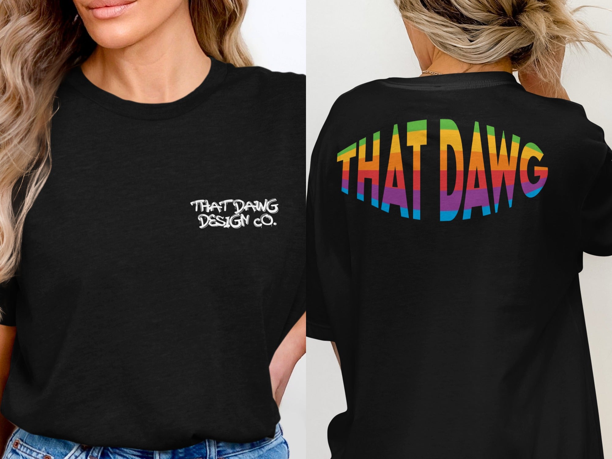 THAT DAWG Design Co Colorful Logo Print T-Shirt product type