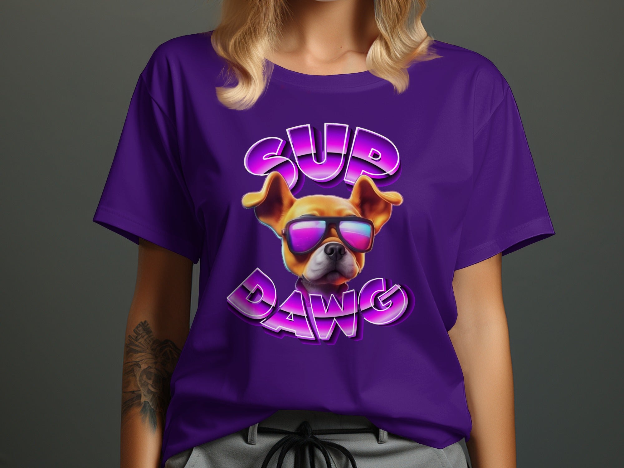 Sup Dawg Graphic Tee Shirt Fashionable Clothing product
