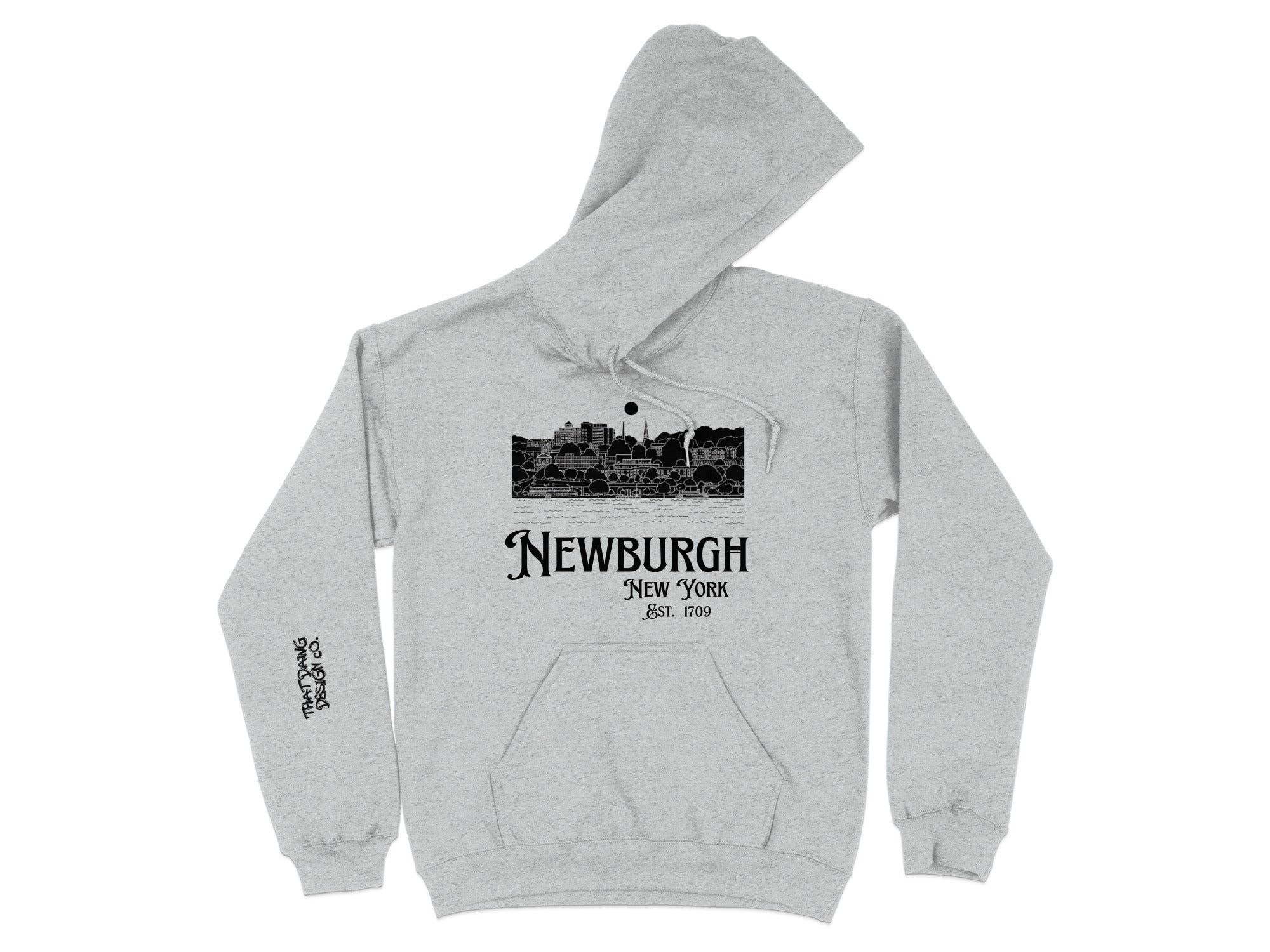 Newburgh New York EST 1709 City Skyline Hoodie