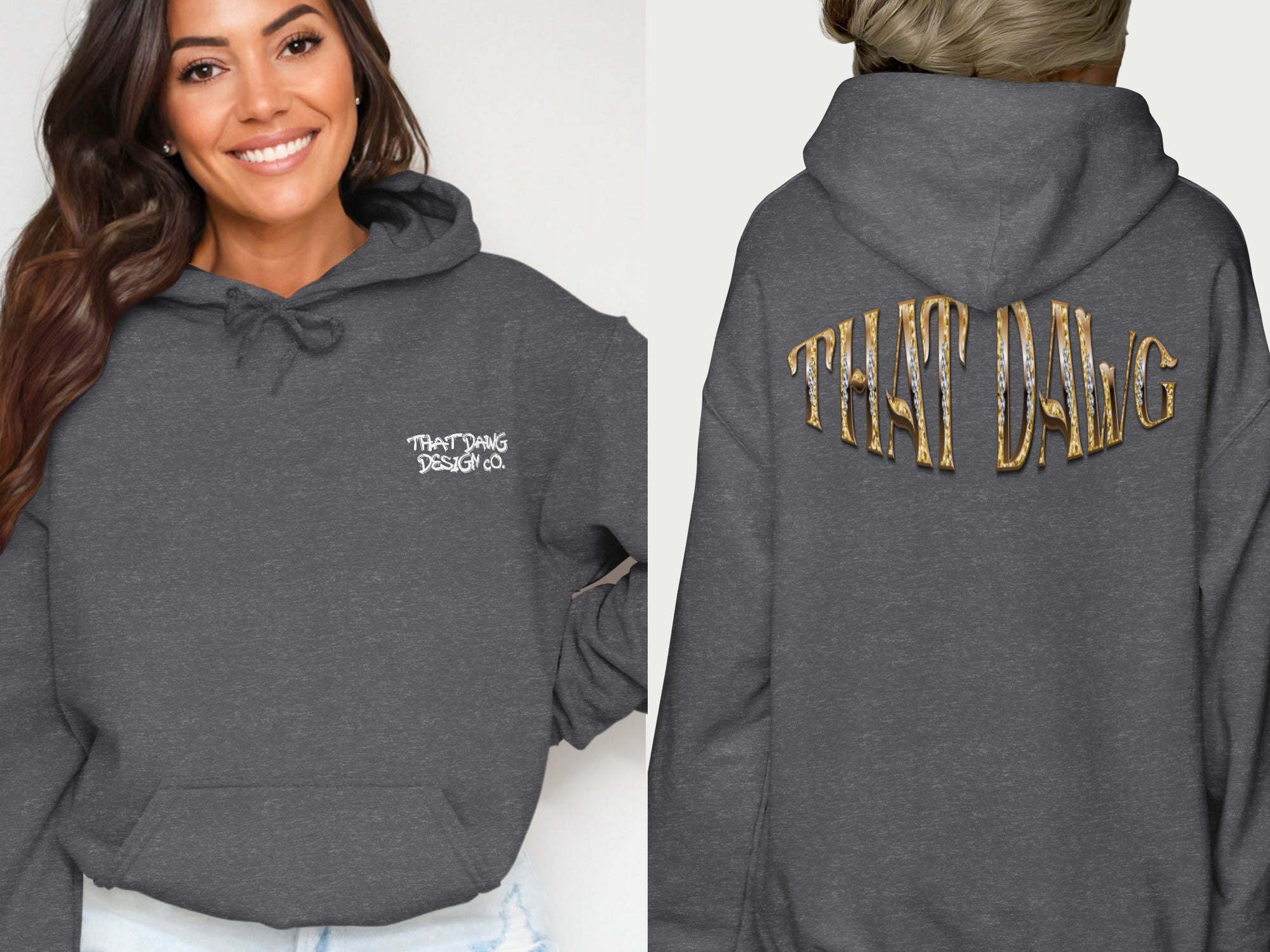 THAT DAWG Design Co Printed Hooded Sweatshirt product type