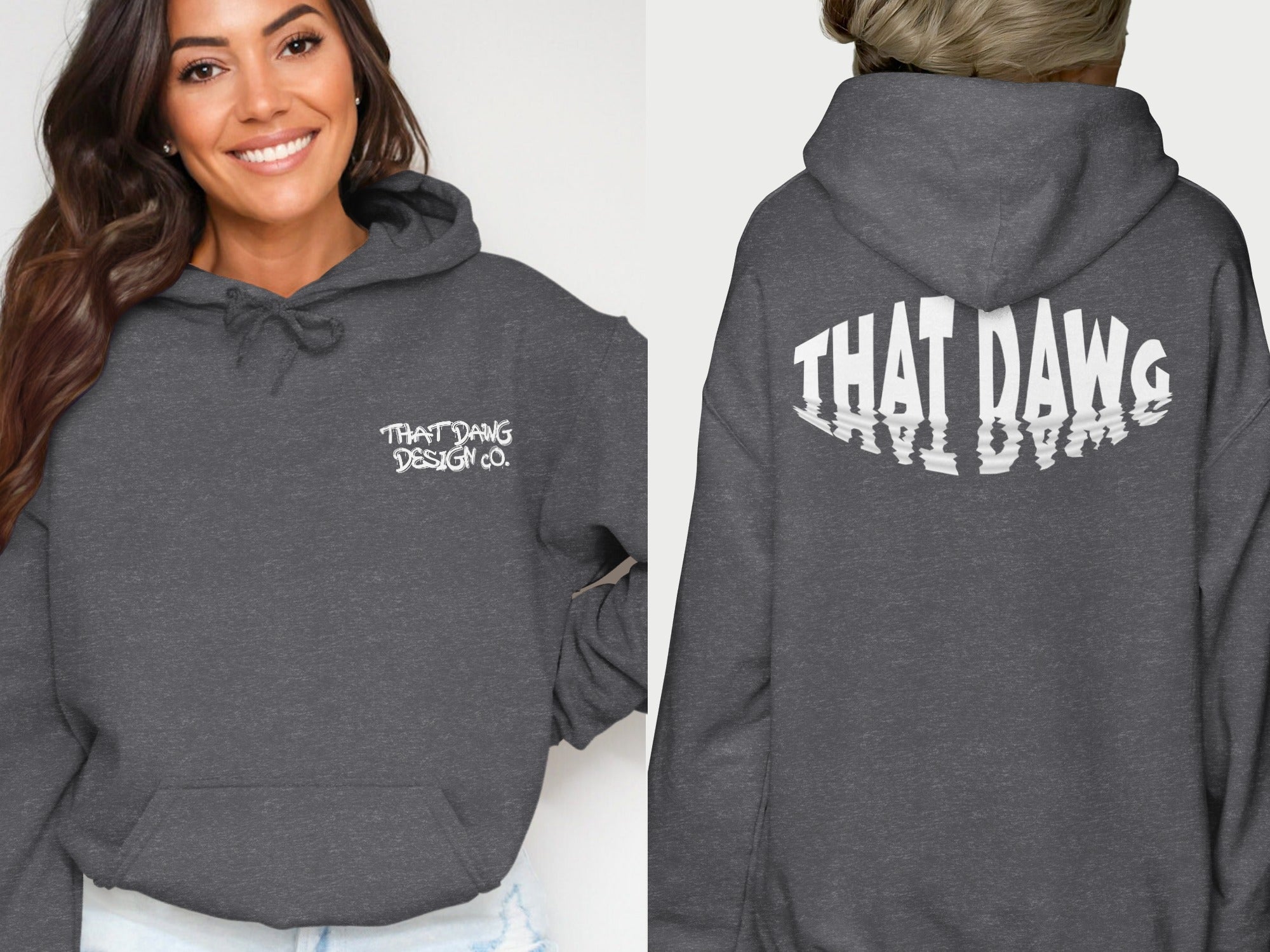 THAT DAWG DESIGN CO Gray Hoodie product type