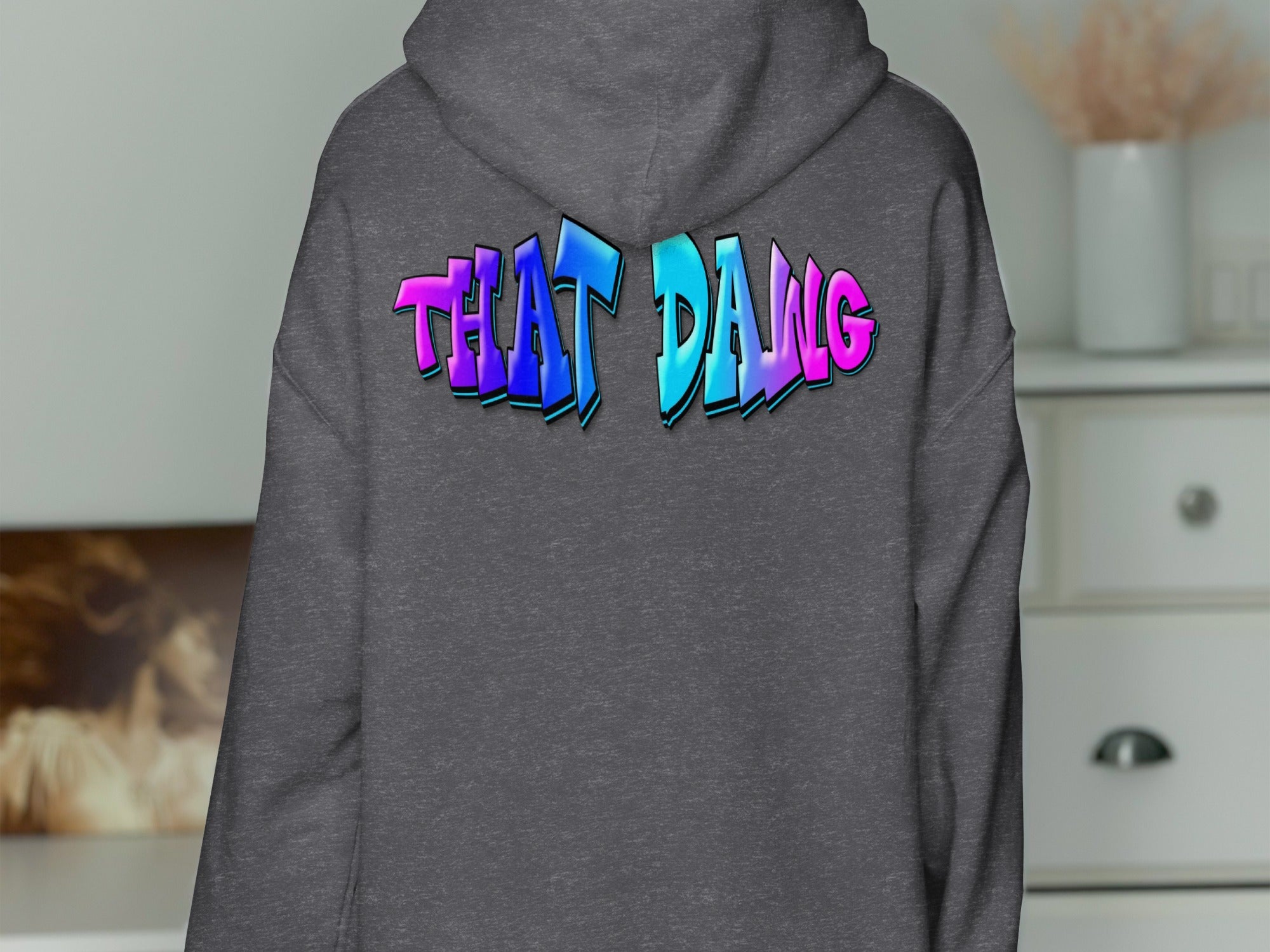 Vibrant That Dawg Graphic Hoodie Eye-Catching Product Type