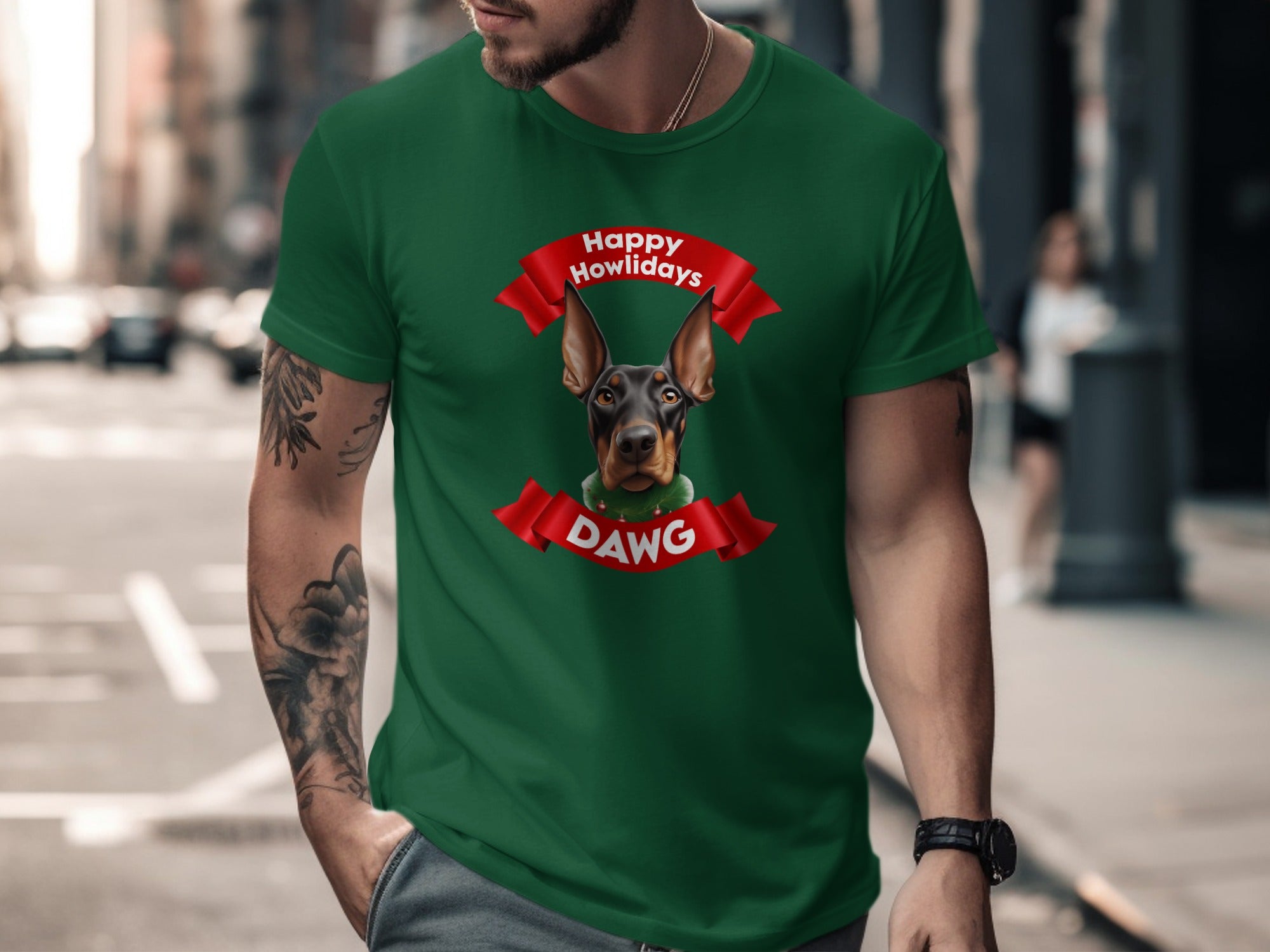 Happy Howlidays Dawg Festive Holiday Dog Shirt
