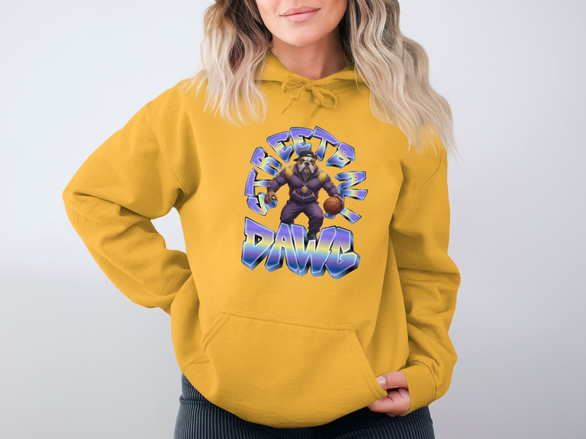 Streetball Dawg Graphic Hooded Sweatshirt product