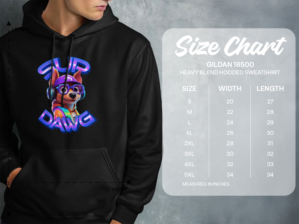 Sup Dawg Graphic Heavy Blend Hooded Sweatshirt product