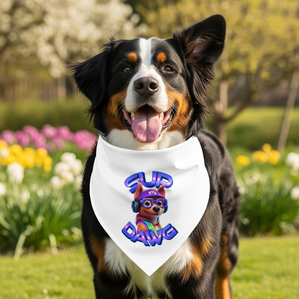 Sup Dawg Dog Bandana Cute Accessory for Pet Product