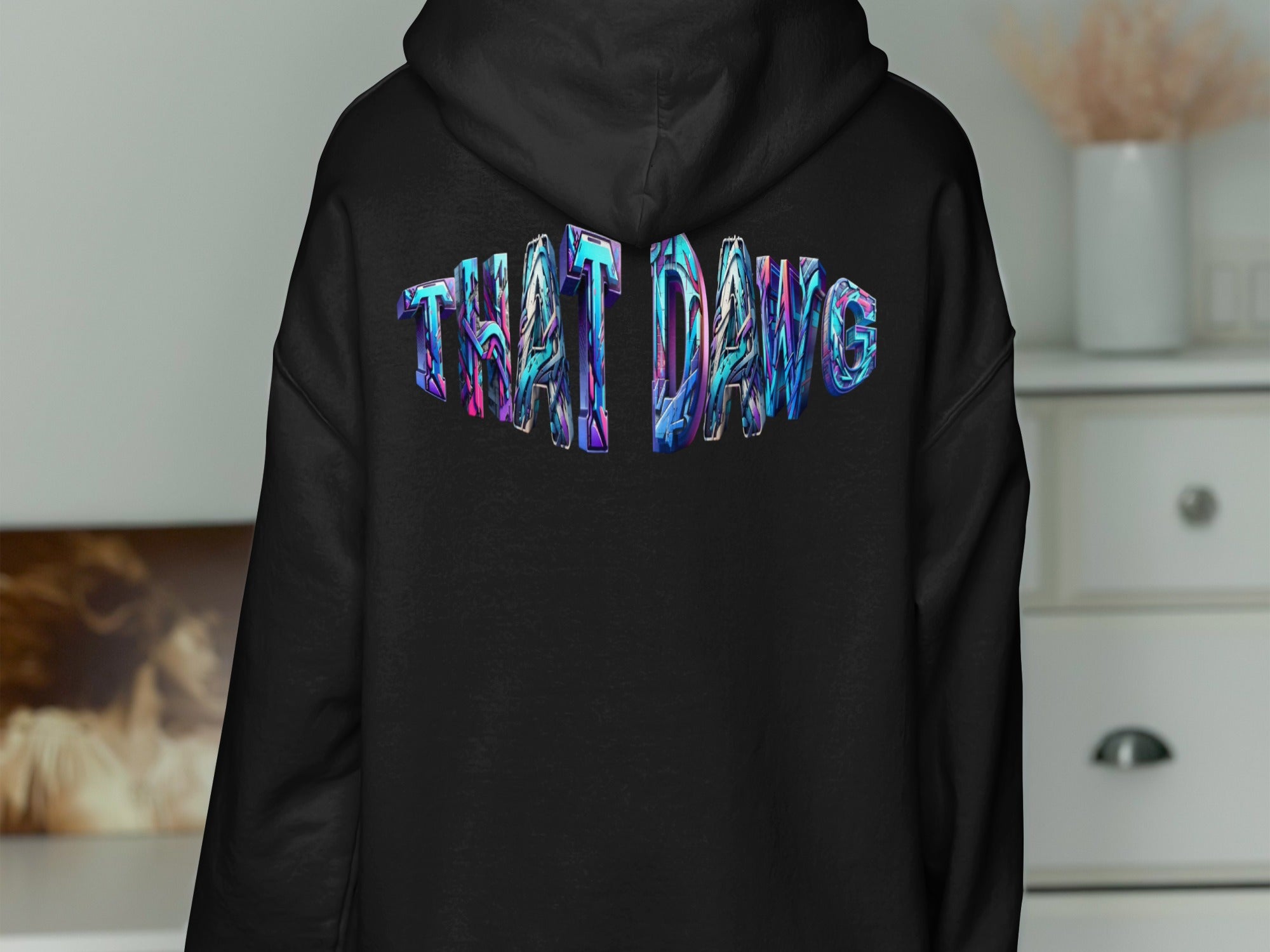 That Dawg Graphic Black Oversized Hoodie product type
