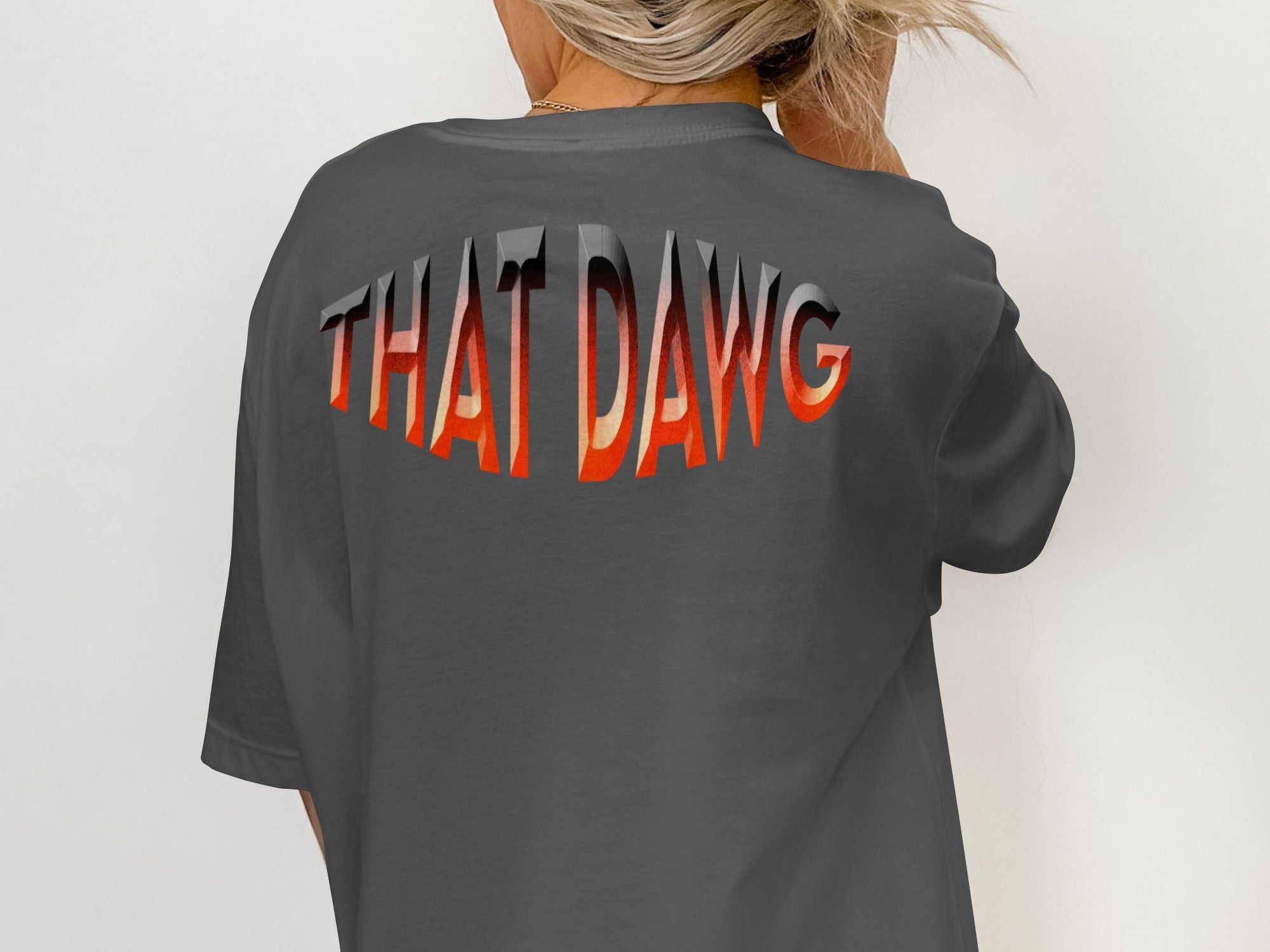 Stylish Graphic Tee With THAT DAWG Design product type