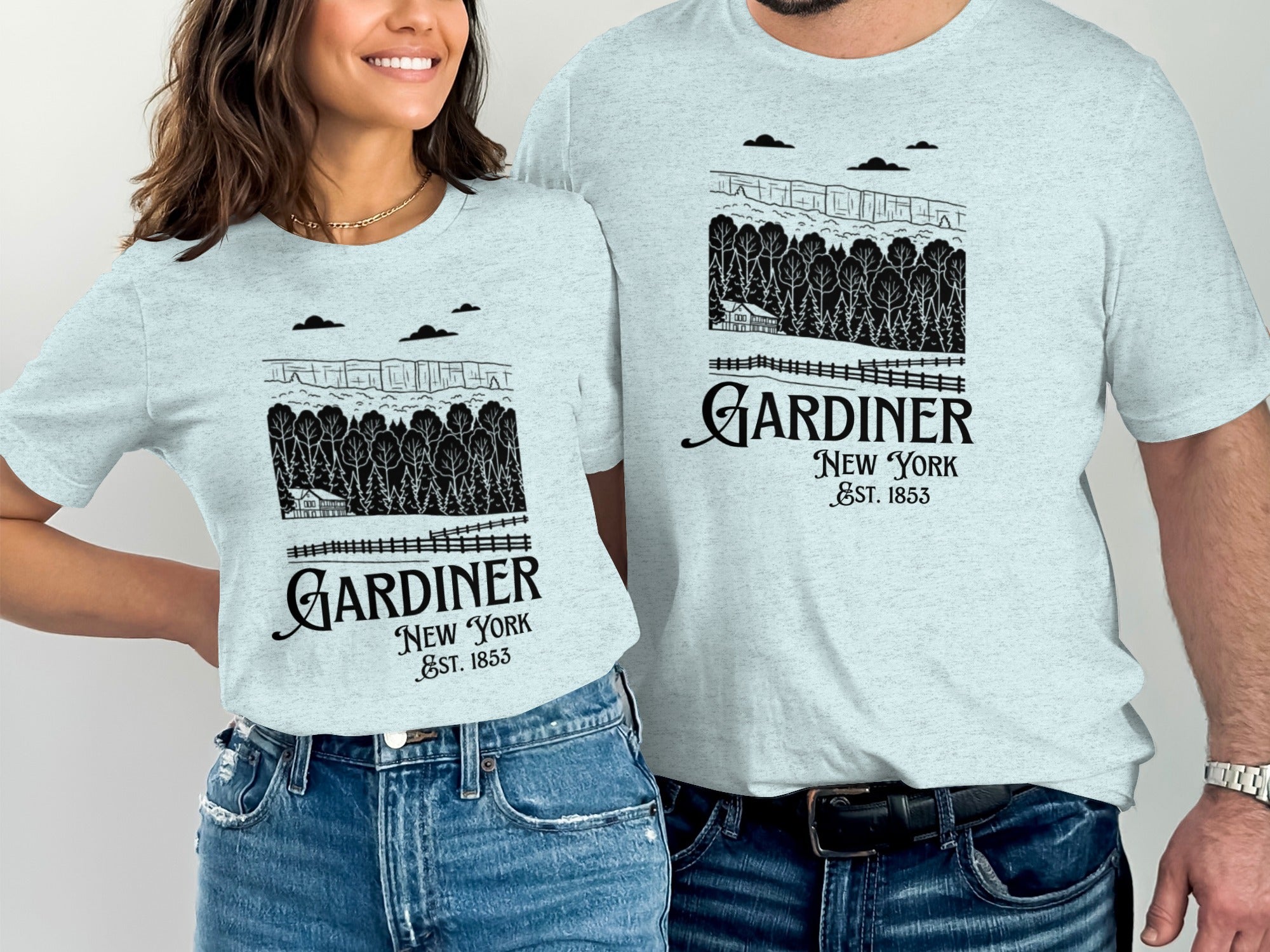 Gardiner New York Est. 1853 graphic T-shirt