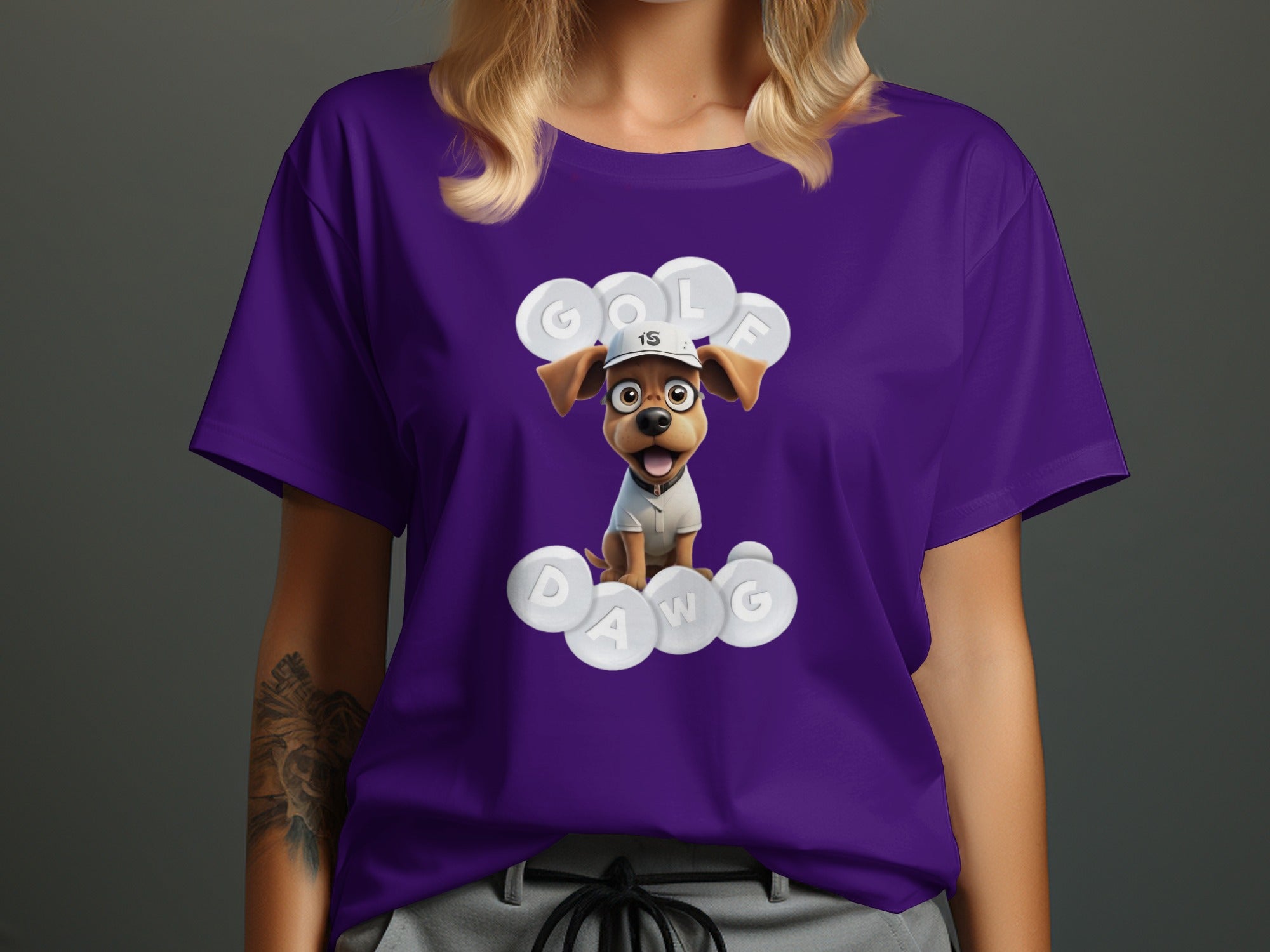 Golf Dawg Graphic Tee for Fun Casual Wear