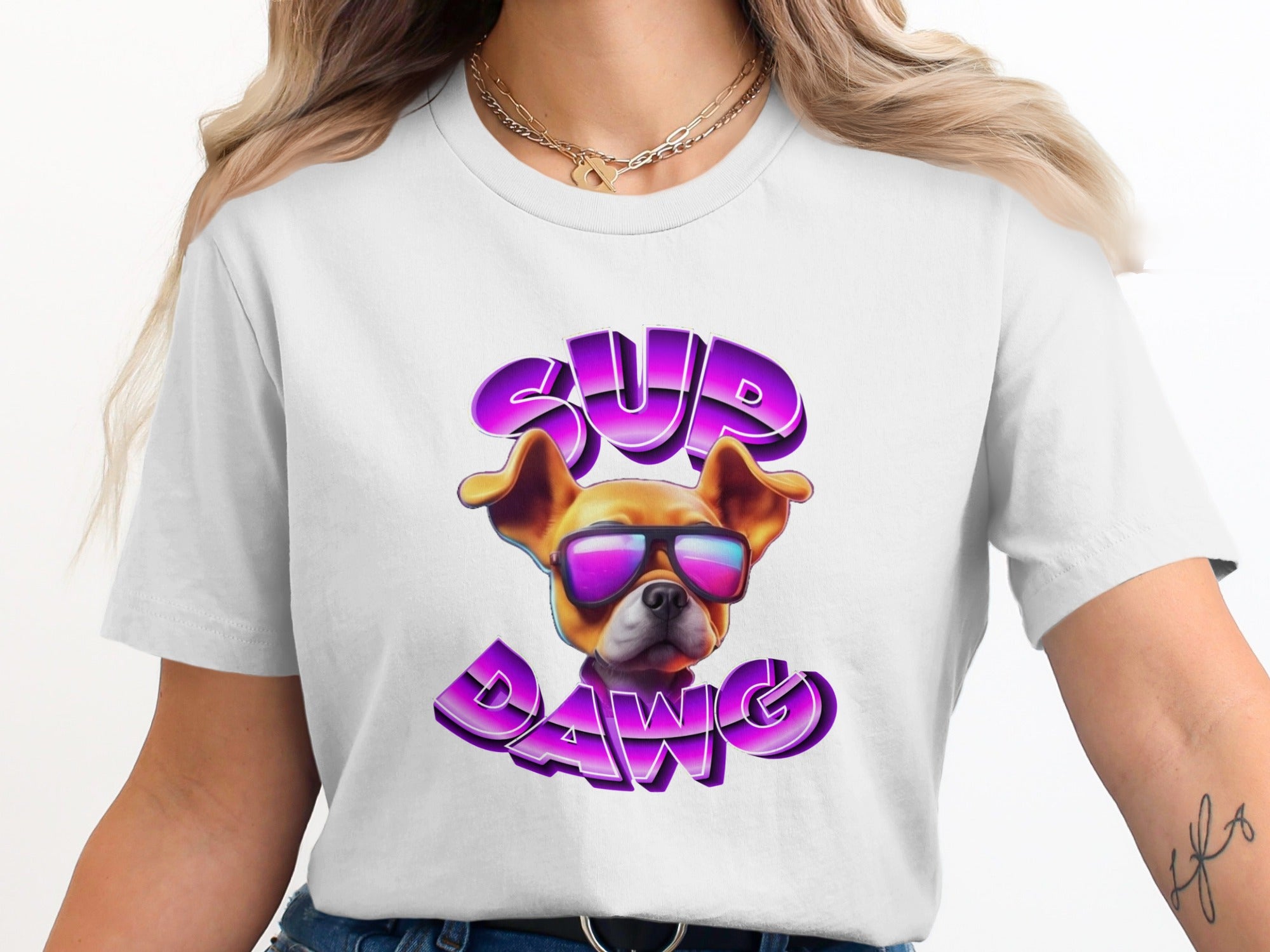 Sup Dawg Funny Graphic Tee Shirt product type