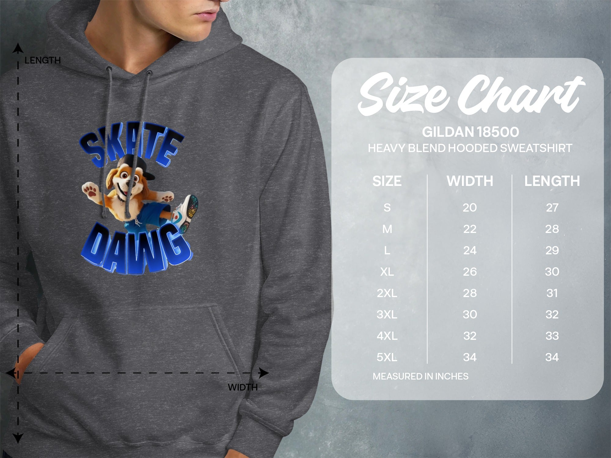 Skate Dawg Hoodie Cool Casual Wear for Skaters