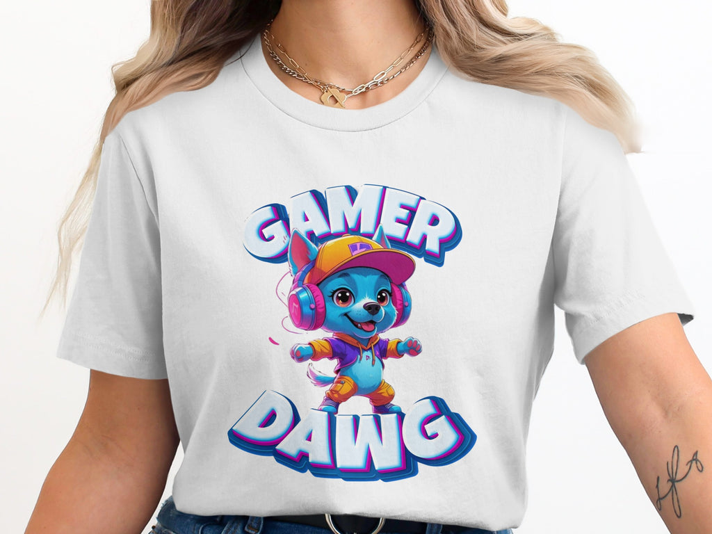 Gamer Dawg Cartoon Character T-Shirt product