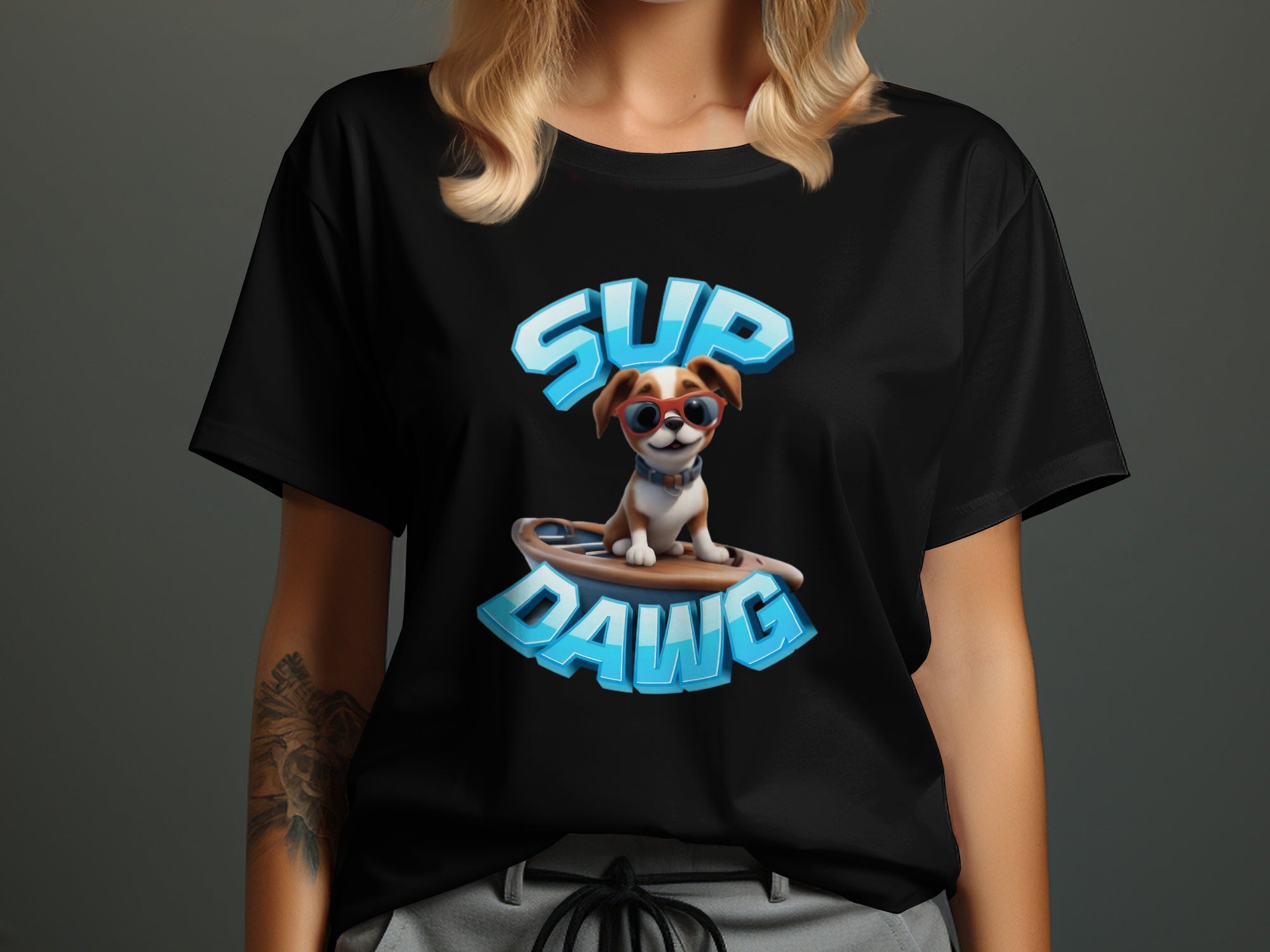 Sup Dawg Graphic Humor Tee Classic Fit Fun T-Shirt