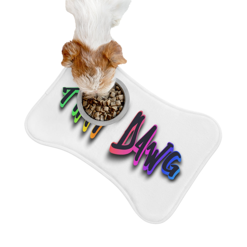 Fun and Colorful Time to Eat Dawg Pet Mat