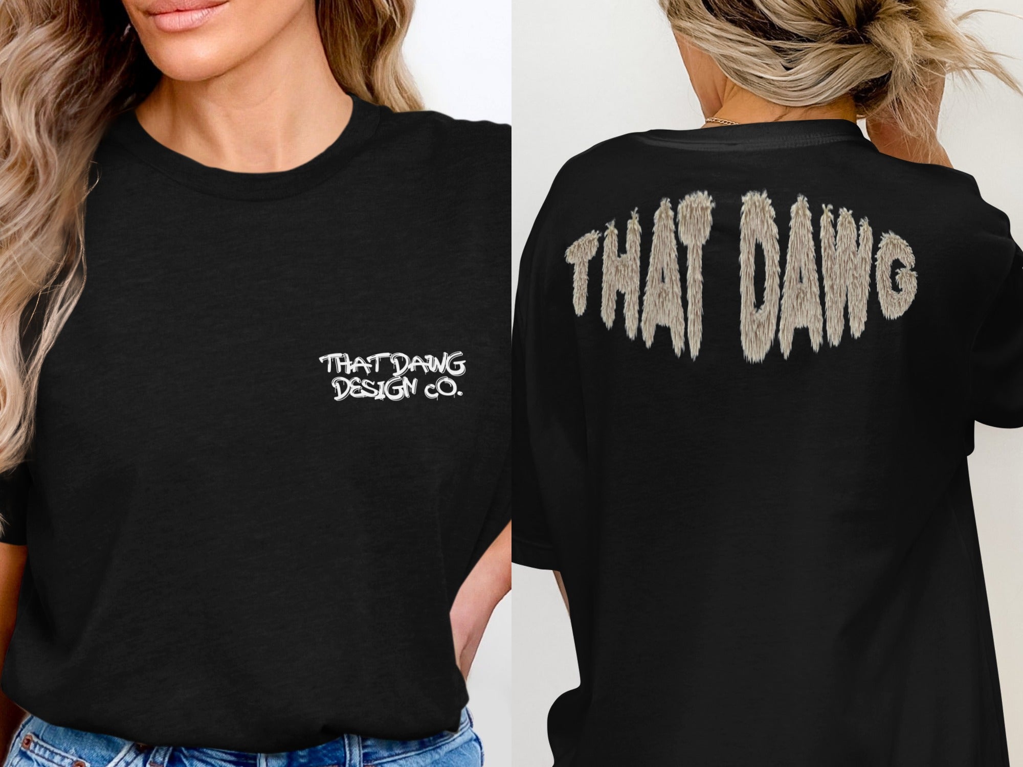 That Dawg Design Co Graphic Print Black Shirt product